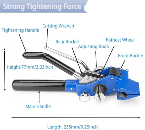 AIWFL Stainless Steel Strapping Tensioner, Banding Tools