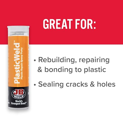 J-B Weld 8237 PlasticWeld Plastic Repair Epoxy Putty - 2 oz.