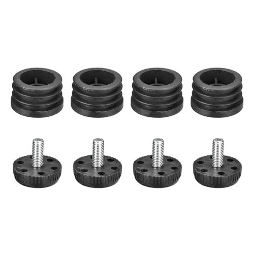 uxcell 4Pcs Inserts for with Leveling Feet,35mm/1.38" OD,M8-1.25mm Thread - size: 35mm
