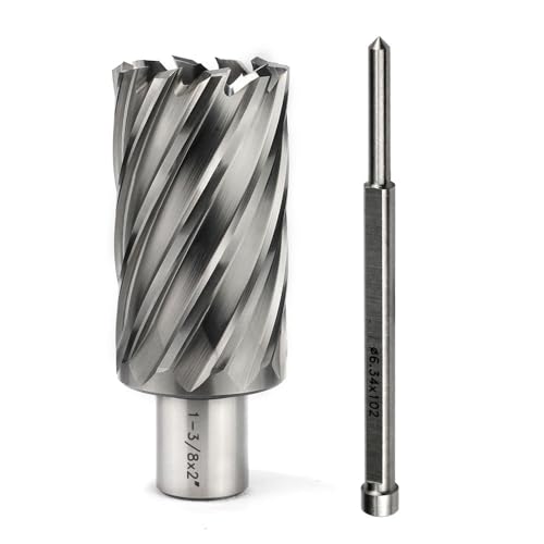 OSCARBIDE 1-3/8" x 2" HSS Annular Cutter 3/4" Weldon Shank Mag Drill Bit
