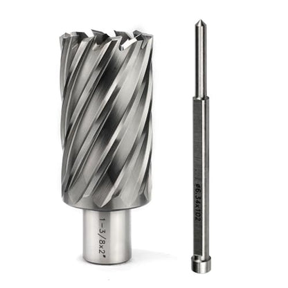 OSCARBIDE 1-3/8" x 2" HSS Annular Cutter 3/4" Weldon Shank Mag Drill Bit