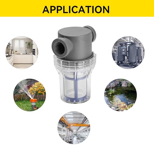 1/2'' Female NPT in-Line Strainer - Garden Hose Filter for High Pressure Washer, Sediment Filter with 100 Mesh Stainless Steel Screen (1/2'' 100 Mesh) - style: 1/2'' 100Mesh