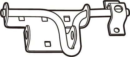 National Hardware Sliding Bolt Gate Latch, Stainless Steel, N303-131 (Pack of 10) - size: Pack of 10