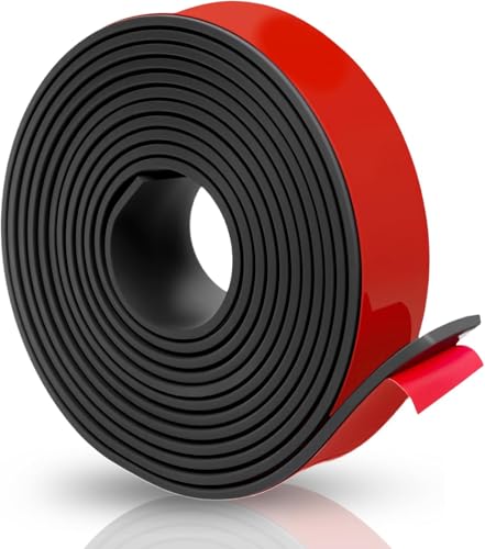 Self-Adhesive Solid Rubber Strip - 1" W x 1/16" T x 120" L - size: 1" Wide x 1/16" Thick x 10' Long