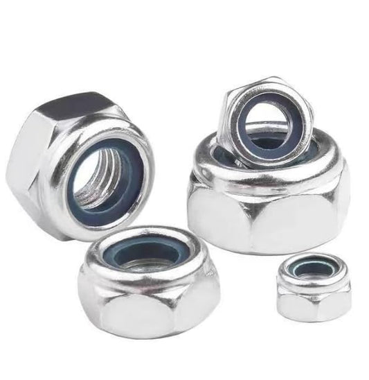 M12-1.75 Lock Nuts, M12 Nylon Insert Locknuts 304 Stainless Self Clinching Nuts, Bright Finish, Full Thread Nylock Nuts,20Pcs - size: M12(20PCS)
