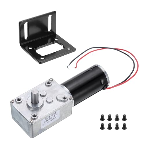 MECCANIXITY High Torque Turbine Worm Geared Motor DC 12V 8mm 60RPM - style: 60 RPM