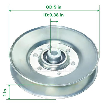 2 Pack 756-3045A Idler Pulley for Cub Cadet LT2042 2166 Lawn Mower - size: 2x756-3045