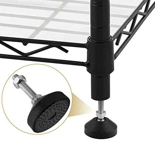 Bonsicoky M10 Metal Adjustable Leveling Feet, 4 Pcs, 3.2" x 2.3" - size: M10,2.3" Diameter