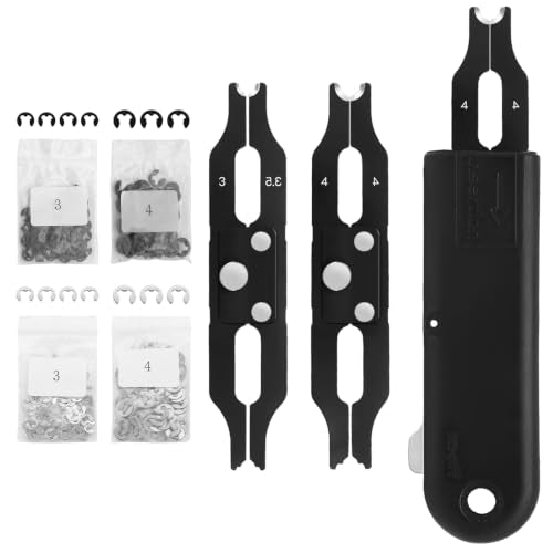 3mm & 4mm E Clips Assortment Kit - E Clip Installation & Removal Tool Kit