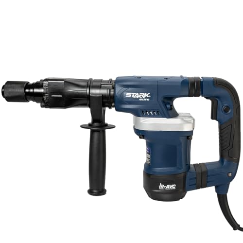 Stark USA Demolition Hammer, 1200W Electric Chipping Hammer, 3100BPM Maximum Anti-Vibration Handle 14J