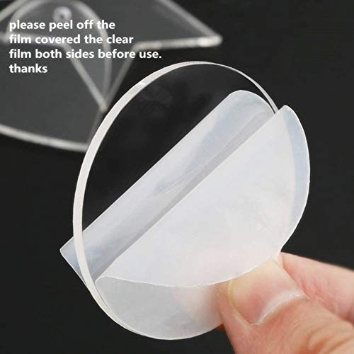 MEYA Set of 20pcs Clear Acrylic Discs, Plexiglass Laser Cut Round Circle 1/8" (2.25") - size: 2.25"