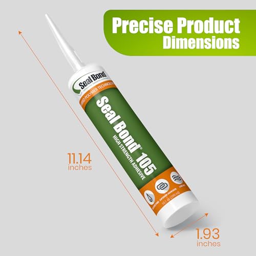 105 Industrial & Marine Adhesive Sealant, Waterproof, 10.1 oz, White - color: White