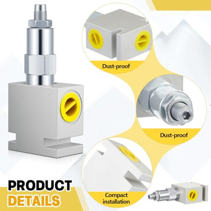 Adjustable Aluminum Pressure Relief Valve, 20 Gpm; 3000 Psi; #8 Sae (3/4-16 Orb), Hydraulic Pressure Control Valve for Systems and Pumps