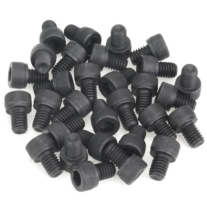 35 Pieces M6 x 8mm Socket Head Cap Screws, Thread Pitch 1.0mm, Sutemribor M6 Black Screws, 12.9 Grade Alloy Steel, Black Oxide Finish, Fully Threaded - size: M6 x 8mm, style: Socket Head