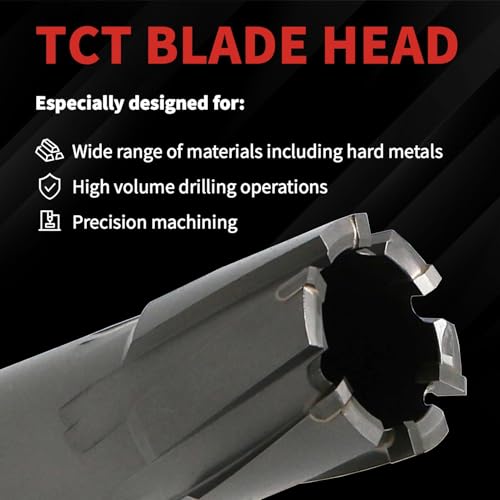 S&F STEAD & FAST Carbide Tipped Annular Cutter, Diameter 2-1/2”, DOC 2” - size: 2-1/2 x 2''