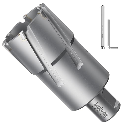 Kolvoii TCT Annular Cutter 1‑5/8" Diameter x 2" Depth, Mag Drill Bit - size: 1-5/8" x 2"