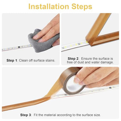 Light Strip Masking Tape 0.78inx 32.8ft Brown Light Dimming Tape, 2PCS - color: Brown