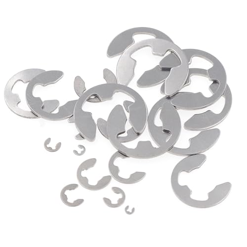 350PCS 14 Sizes Metric M1.5-15mm External E-Clip Retaining Ring Kit