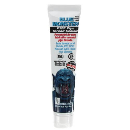 Blue Monster Heavy-Duty Industrial Grade Thread Sealant with PTFE (2 oz Tube), Pack of 10