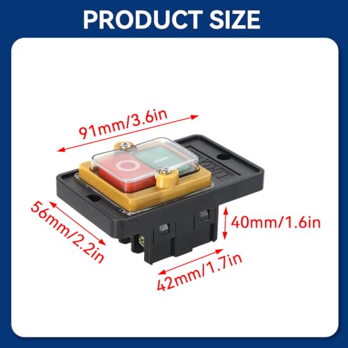 2pcs AC220V/380V Pushbutton Switch, KAO-5 ON/Off Industrial Control Button