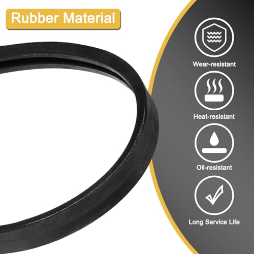 uxcell A83 1/2 Classic Wrapped V-Belt,85" Outer Circ A Profile,Black - size: A83 1/2