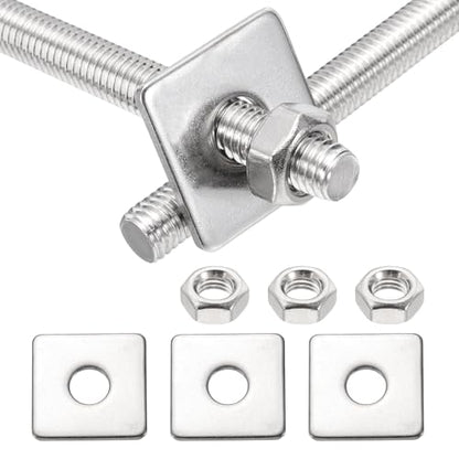 MECCANIXITY 2Set M8x60mm Fully Threaded Rod Threaded Rods Bar Studs - size: M8x60mm