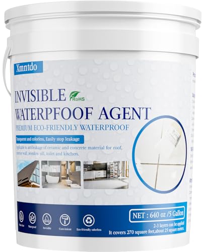 Transparent Waterproof Coating, 5 Gallon Clear Anti Leakage Sealant - size: 640 OZ
