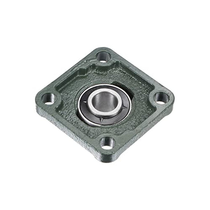 uxcell UCF204 Flange Block Bearings 20mm Bore Cast Iron Bearing Unit Set - size: 20mm