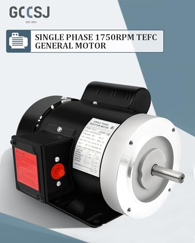 General Electric Motor 1HP 1750RPM Single Phase 115/230V TEFC CW/CCW 60HZ