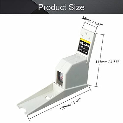 Utoolmart 200cm Height Meter White Wall Mounted Height Meter Growth Ruler CM Metric