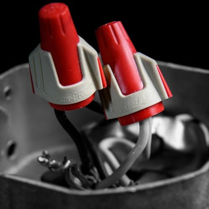 IDEAL Electrical Twister PRO (30-644J) Red/Tan 8 AWG Wire Connectors, 500ct - color: Yellow,Gray,Red, size: Jar of 500