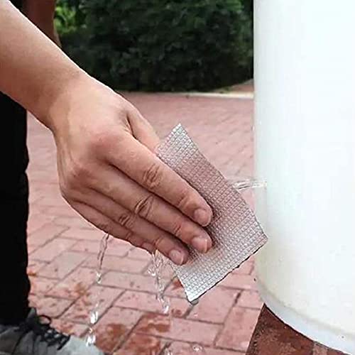 ADHES Butyl Tape Waterproof Tape Aluminum Foil Tape Sealant Tape - color: Grey, size: 4 inches x 16 feet