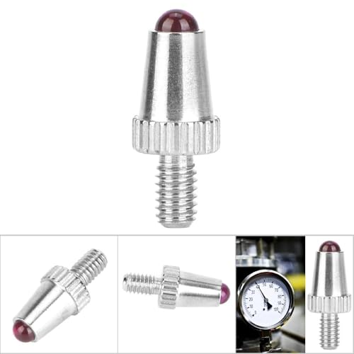 2 Pack Contact Points for Dial Indicators, Ruby Ball Tip, M2.5