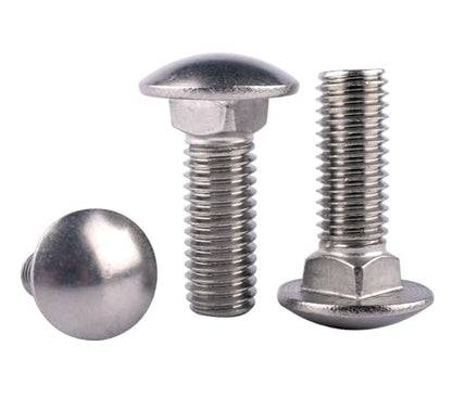 1/2-13 x 1-1/2" Carriage Bolts Screws, Round Head Square Neck, 304 Stainless Steel 18-8, UNC Coarse Fully Thread, Quantity 4Pcs - size: 1/2-13 x 1-1/2" (4 Pcs)