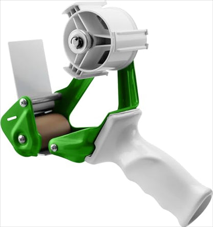 TAPEWELL Heavy Duty Metal Frame Packing Tape Dispenser Gun, 2 inch, Green - color: Green, size: 2 Inch