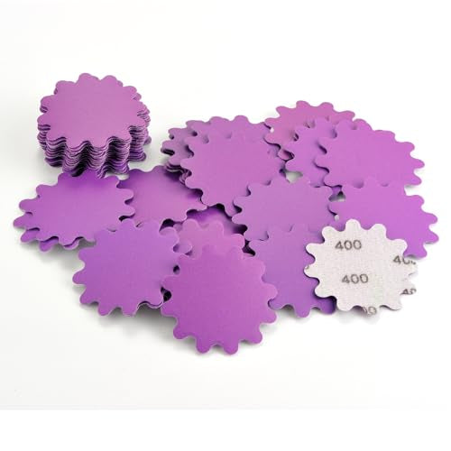 MAXMAN 2"Sanding Discs, 400 Grit Flex Edge Sandpaper, for Drill/Bowl Sander - style: 400 Grit
