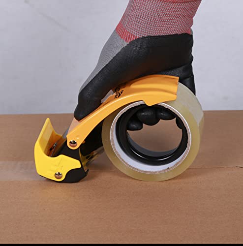 【Upgraded】 PROSUN Blade Safety Cover 2 Inch Professional Packing Tape Dispenser Packaging Metal Handheld Tape Gun Sealing Cutter TG11