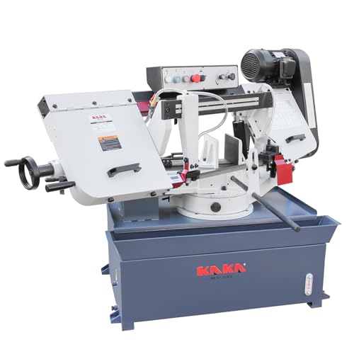 Metal Band Saw, 10 in Round, KAKA INDUSTRIAL BS-1018R - style: 10 Inch Swivel Head Mitering Horizontal Bandsaw