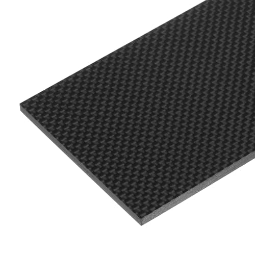 MECCANIXITY 1 Pcs Carbon Fiber Sheet 125x75x4mm Glossy Surface Pultruded Flat Carbon Fiber Board Plate Plain Weave Panel Sheet for Kites RC Airplane - size: 125x75x4mm, style: Glossy