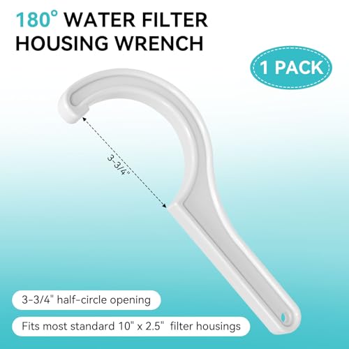Water Filter Wrench with 3 O-Rings Compatible with APEC Water System,1 Pack