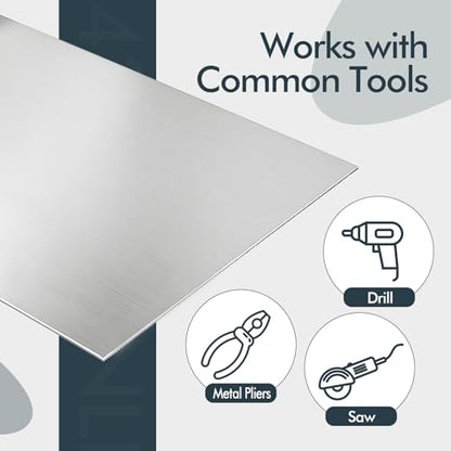 430 Stainless Steel Sheet Metal,Cold Rolled Process,48 x 96 Inches Brushed Finish 24GA Stainless Steel Shim Plate for Food TruckCraftingWallsKitchenRestaurantFloorTrailerGarageGym