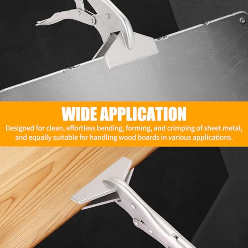 10" Locking Sheet Metal Clamp, 4 Pack Welding Locking Pliers