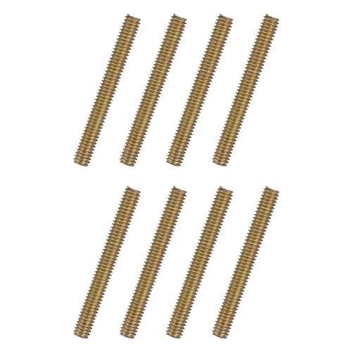 uxcell 8pcs Fully Threaded Rods 5/16x2-1/2 All Thread Studs Long Threaded Screw Carbon Steel for Furniture Garden Railing Mounting Assembly Fastening Frame Connection Colorful Zinc - size: 5/16x2-1/2"
