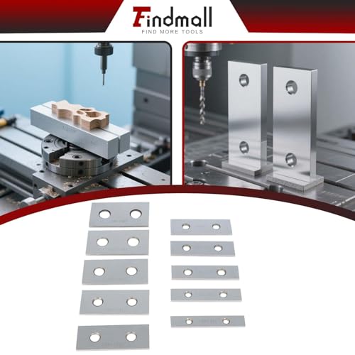 findmall 10 Pair 1/8 x 3 Accuracy Parallel Block Set .0002 Hardened Gage Gauge Tool Set, Wooden Boxes and Plastic Boxes - size: 10 Pair 1/8 x 3