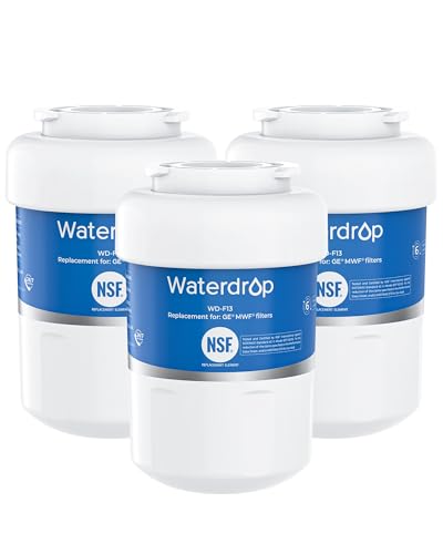 Waterdrop WD-F13 Replacement for GE® MWF® Refrigerator Water Filter, 3 Pack