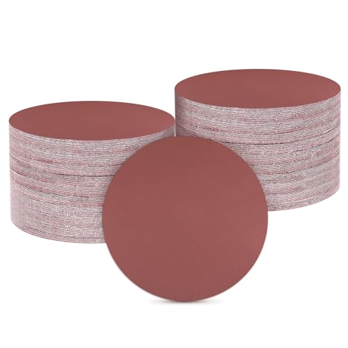 HARFINGTON 100 Pcs 6 Inch Sanding Discs 800 Grit Red Aluminum Oxide - size: 6 Inch(800 Grit)