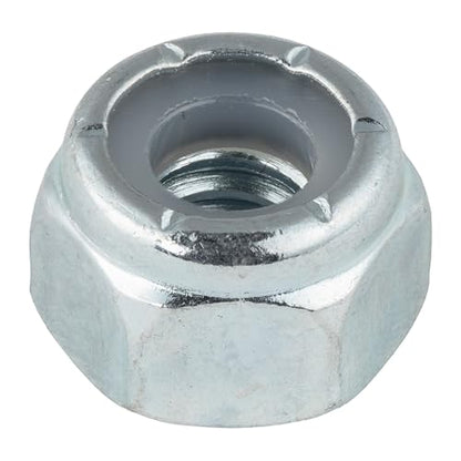 1/4"-20 (100 Pack) Nylock Hex Nuts, Grade 2, Nylon Insert Locknut by Makers Bolt - size: 1/4"-20 (100 pack)