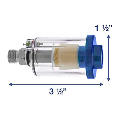 TCP Global Mini In-Line Air Filter (2 Pack) - Water & Oil Separator