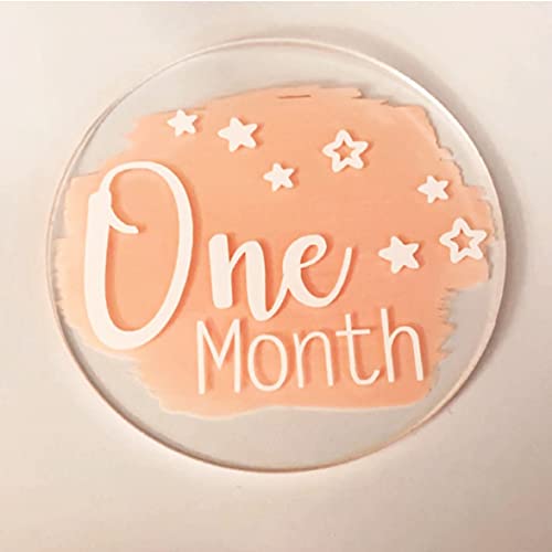 20 Pieces Clear Circle Acrylic Sheet 4 Inch Plexiglass Disc Transparent Round Acrylic Sign for Milestone Markers, Name Cards, Cricut Cutting and Engraving, Painting and DIY Projects - size: 4 Inch