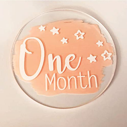20 Pieces Clear Circle Acrylic Sheet 4 Inch Plexiglass Disc Transparent Round Acrylic Sign for Milestone Markers, Name Cards, Cricut Cutting and Engraving, Painting and DIY Projects - size: 4 Inch